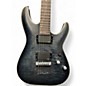 Used Schecter Guitar Research C1 Platinum Trans Black Solid Body Electric Guitar