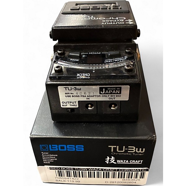 Used BOSS TU3W Waza Craft Chromatic Tuner Pedal