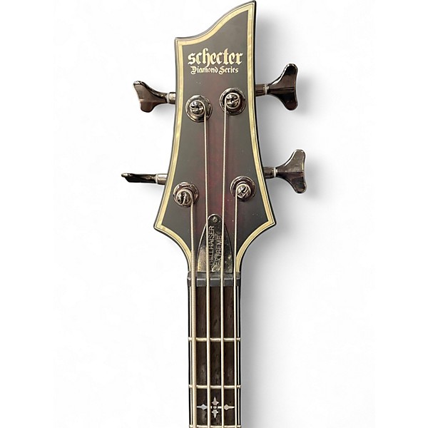 Used Schecter Guitar Research Hellraiser Extreme 4 String Crimson Red Burst Electric Bass Guitar