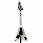 Used Firefly V Body White With Black Polka Dots Solid Body Electric Guitar