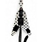 Used Firefly V Body White With Black Polka Dots Solid Body Electric Guitar