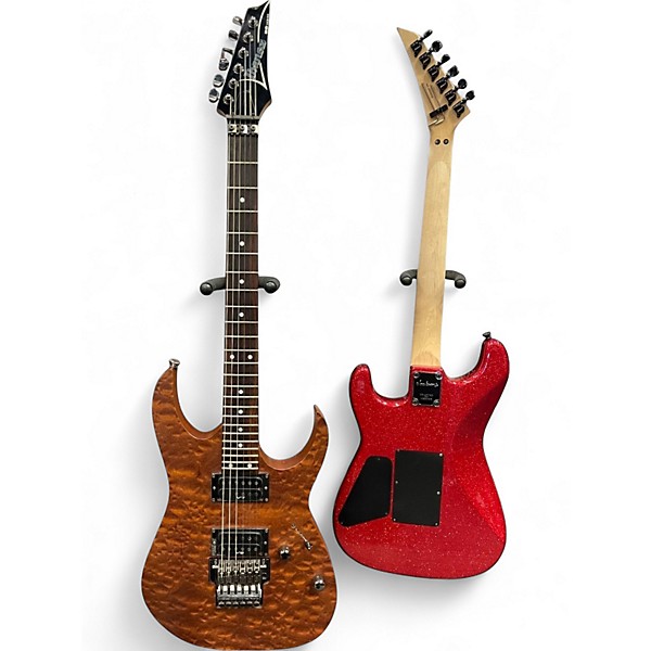 Used Ibanez RG520QS-TK Mahogany Solid Body Electric Guitar