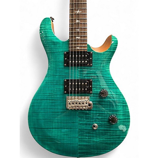 Used PRS SE Custom 24 Turquoise Solid Body Electric Guitar