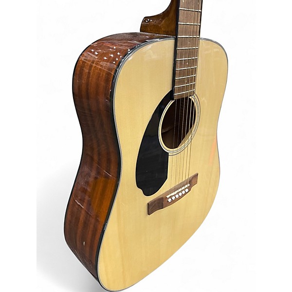 Used Fender CD-60S LEFT HANDED Natural Acoustic Guitar
