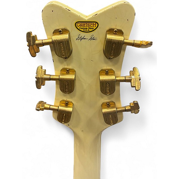 Used Gretsch Guitars Stephen Stern Masterbuilt G6134-CS Vintage White Solid Body Electric Guitar