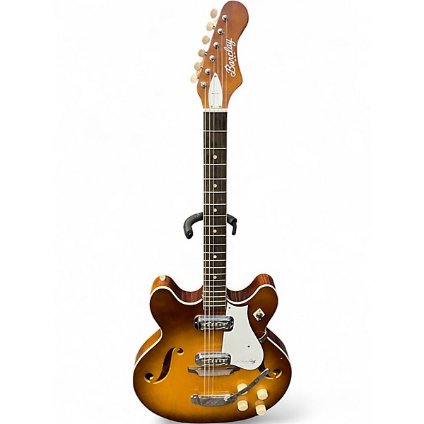 Vintage 1960s Barclay H74-3 Honey Burst Hollow Body Electric Guitar