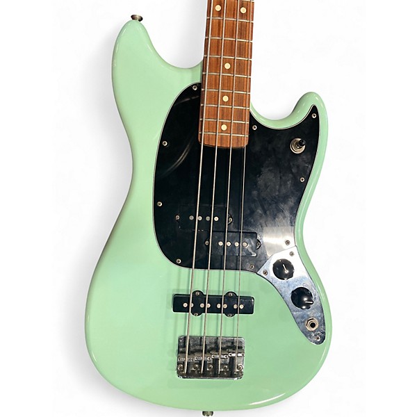 Used Fender Player Mustang Bass PJ Seafoam Green Electric Bass Guitar
