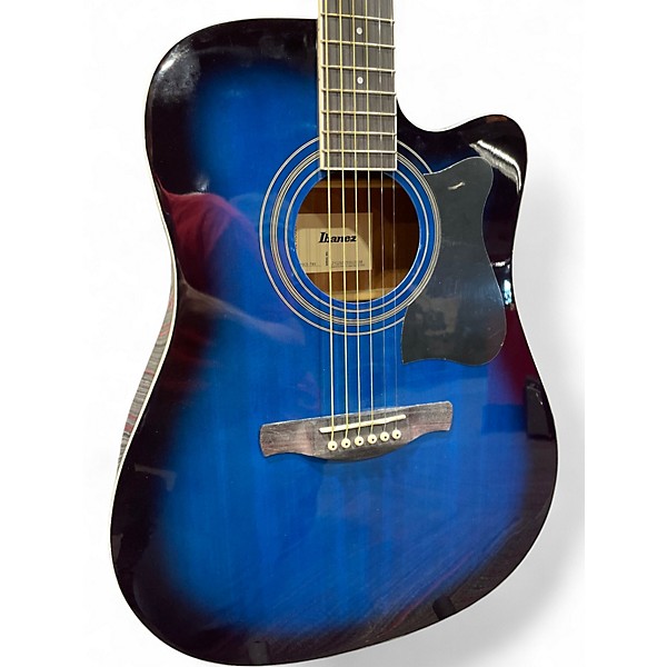 Used Ibanez V70CE-TBS Blue to Black Fade Acoustic Electric Guitar