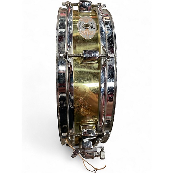 Used Pearl 3X13 Piccolo Snare Brass Brass Drum