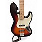 Used Squier Affinity Jazz Bass 3 Tone Sunburst Electric Bass Guitar