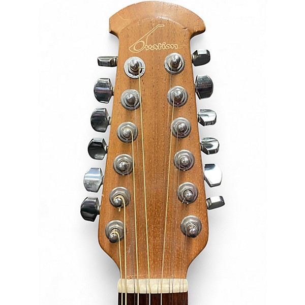 Used Ovation 1151 Balladeer Standard Faded Cherry 12 String Acoustic Electric Guitar