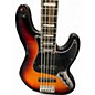 Used 2019 Fender American Elite Jazz Bass 5 String 3 Tone Sunburst Electric Bass Guitar