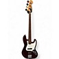 Used Fender Standard Jazz Bass Wine Red Electric Bass Guitar thumbnail