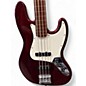 Used Fender Standard Jazz Bass Wine Red Electric Bass Guitar