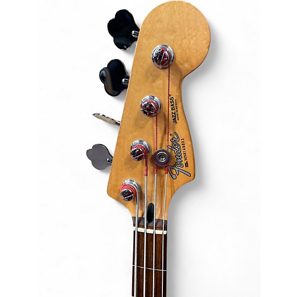 Used Fender Standard Jazz Bass Wine Red Electric Bass Guitar
