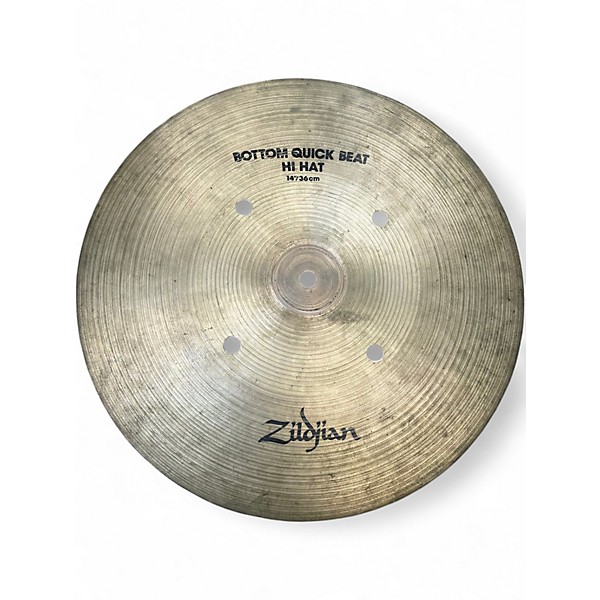 Used Zildjian 14in Quick Beat Hi Hat Pair Cymbal