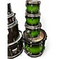 Used Pearl 4 Piece Session Custom Green Fade Drum Kit thumbnail