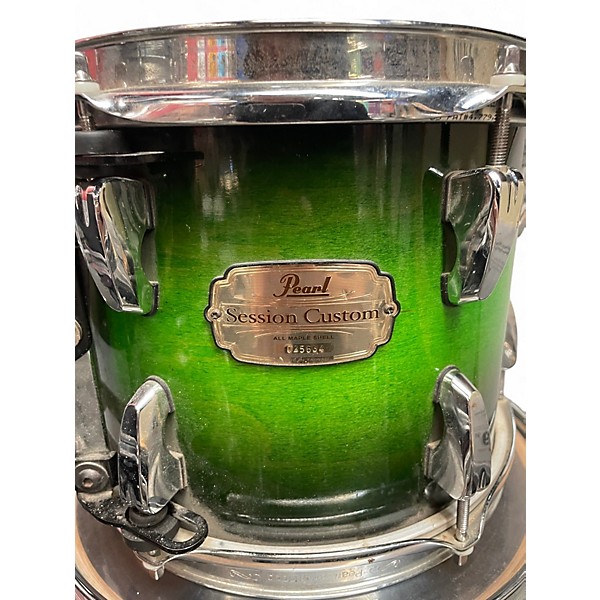 Used Pearl 4 Piece Session Custom Green Fade Drum Kit