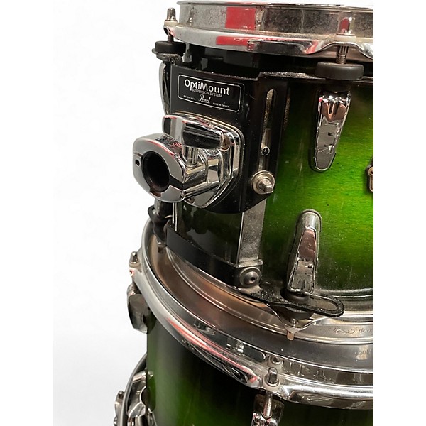 Used Pearl 4 Piece Session Custom Green Fade Drum Kit