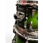 Used Pearl 4 Piece Session Custom Green Fade Drum Kit