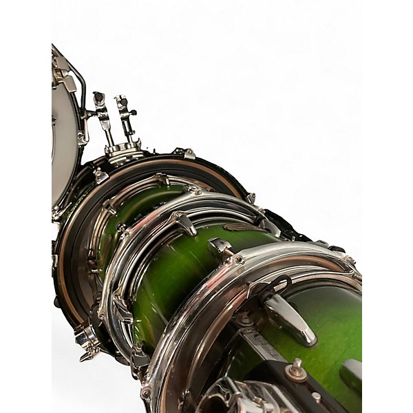 Used Pearl 4 Piece Session Custom Green Fade Drum Kit