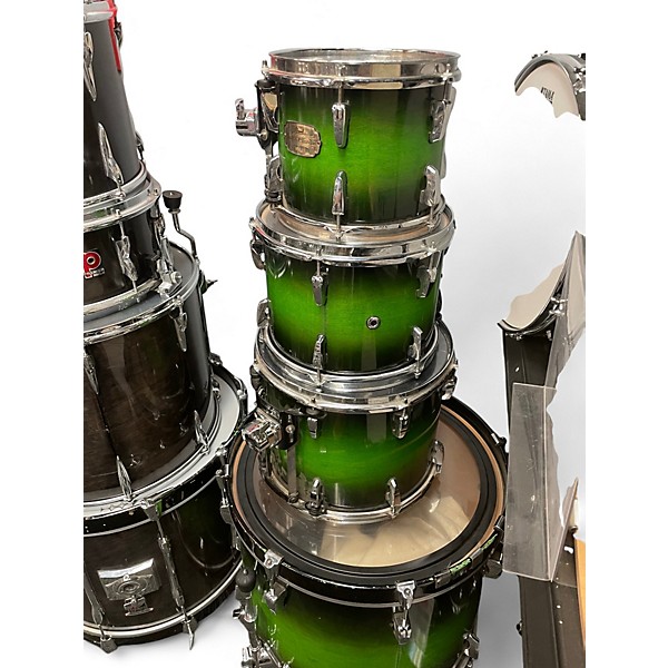 Used Pearl 4 Piece Session Custom Green Fade Drum Kit