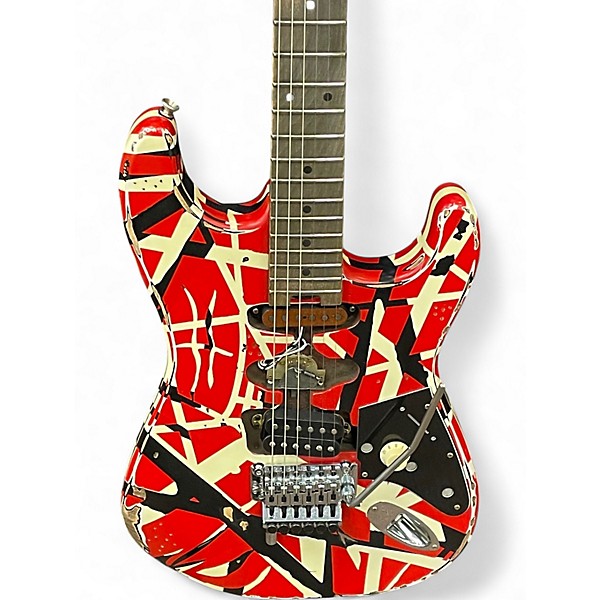 Used EVH Striped Series Frankie evh Solid Body Electric Guitar