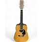 Used Martin X Series Custom Dreadnought Centennial Natural 12 String Acoustic Electric Guitar thumbnail