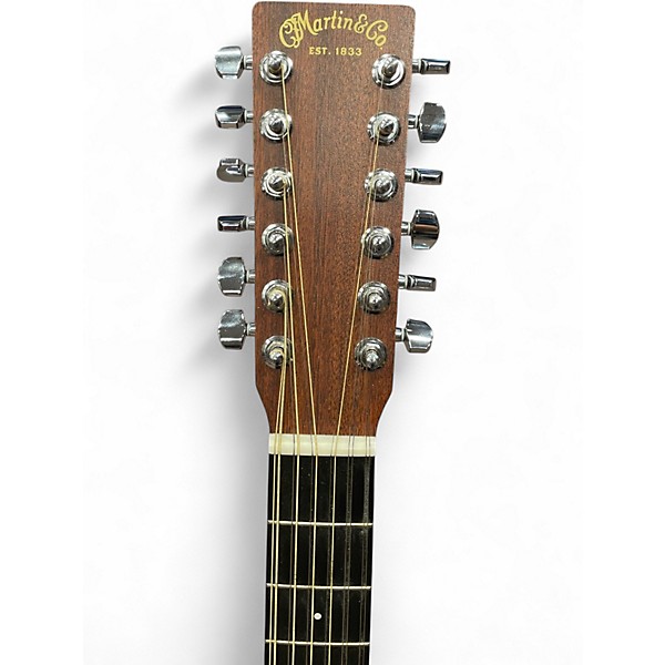 Used Martin X Series Custom Dreadnought Centennial Natural 12 String Acoustic Electric Guitar
