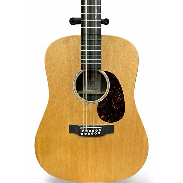Used Martin X Series Custom Dreadnought Centennial Natural 12 String Acoustic Electric Guitar