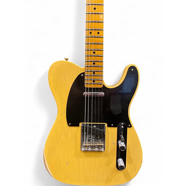 Used 2023 Fender Custom Shop 70th Anniversary Broadcaster Heavy Relic Blonde Solid Body Electric Guitar
