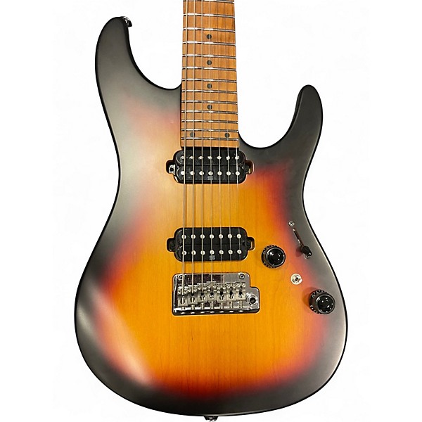 Used 2022 Ibanez AZ24027 Prestige 3 3 Tone Sunburst Solid Body Electric Guitar