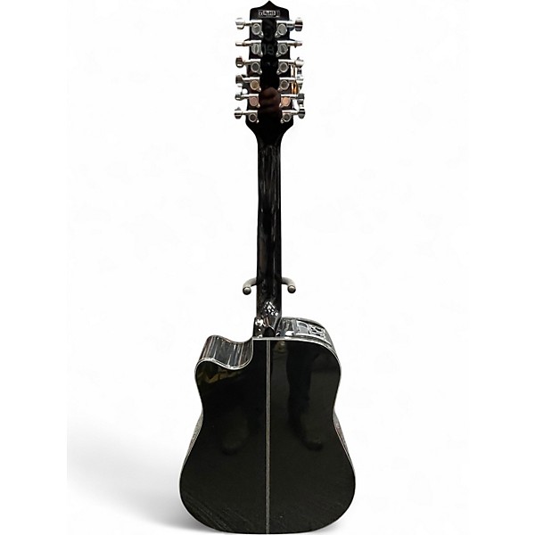 Used Takamine GD30-12 Black 12 String Acoustic Electric Guitar