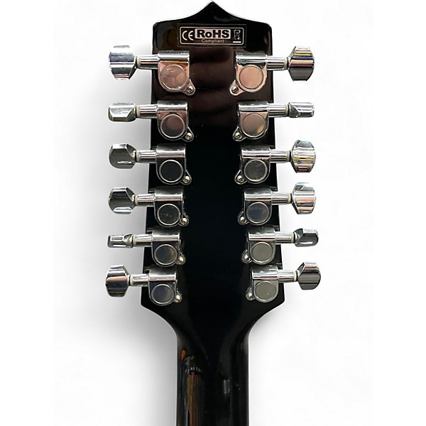 Used Takamine GD30-12 Black 12 String Acoustic Electric Guitar