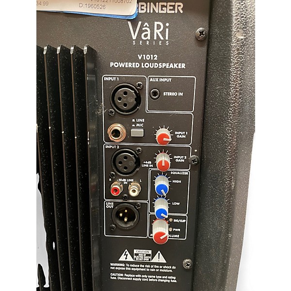 Used Harbinger VARI V1012 Powered Speaker