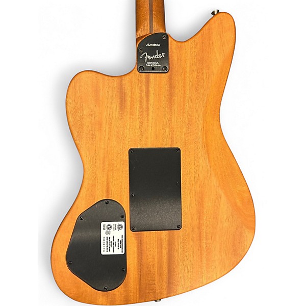 Used 2021 Fender American Acoustasonic Jazzmaster White Acoustic Electric Guitar