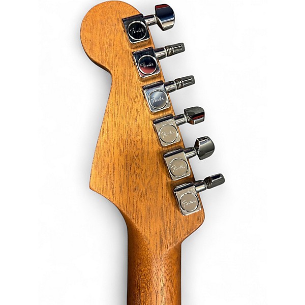 Used 2021 Fender American Acoustasonic Jazzmaster White Acoustic Electric Guitar