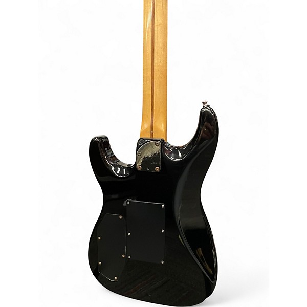 Vintage 1980s Fender HM Strat Black Solid Body Electric Guitar