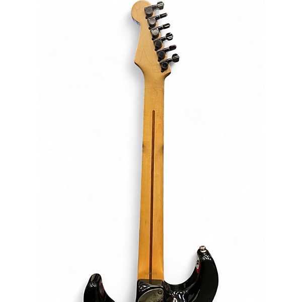 Vintage 1980s Fender HM Strat Black Solid Body Electric Guitar