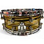 Used Pearl 14X5 Masterworks Carbon Fiber Over Maple Snare Gold Swirl on Black Carbon Drum