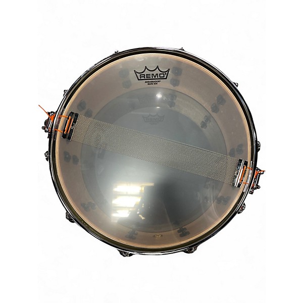 Used Pearl 14X5 Masterworks Carbon Fiber Over Maple Snare Gold Swirl on Black Carbon Drum