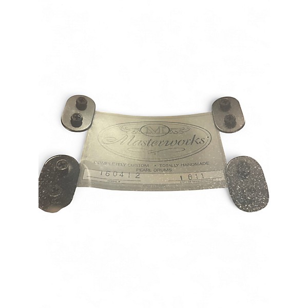 Used Pearl 14X5 Masterworks Carbon Fiber Over Maple Snare Gold Swirl on Black Carbon Drum