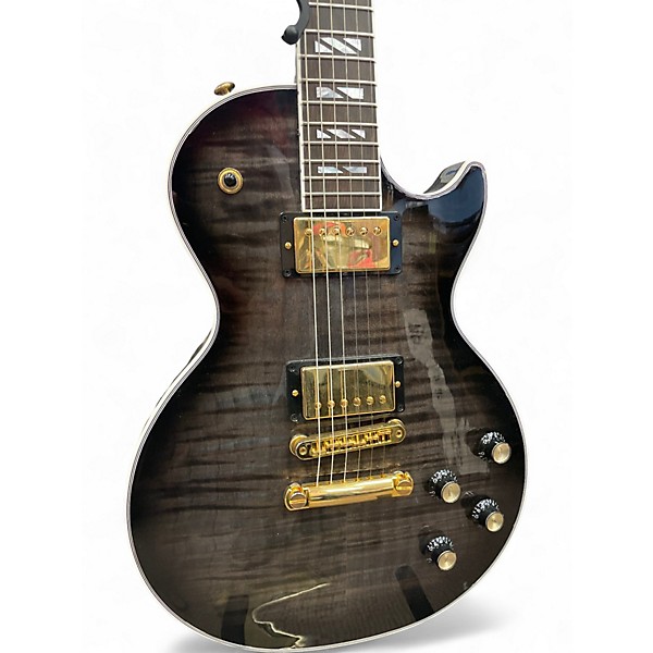 Used Gibson Les Paul Supreme Trans Black Solid Body Electric Guitar