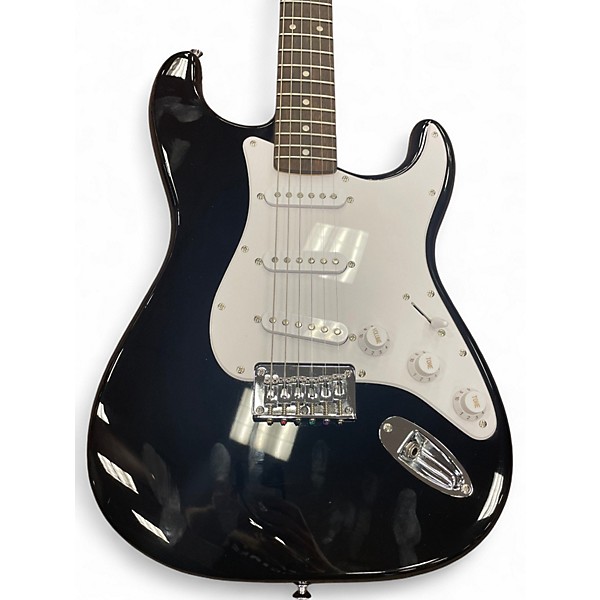 Used Squier Stratocaster II Black Solid Body Electric Guitar