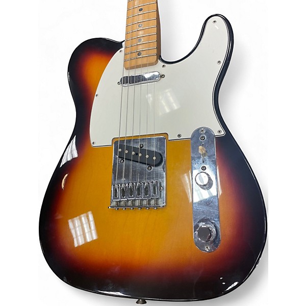 Used Fender Standard Telecaster 3 Tone Sunburst Solid Body Electric Guitar