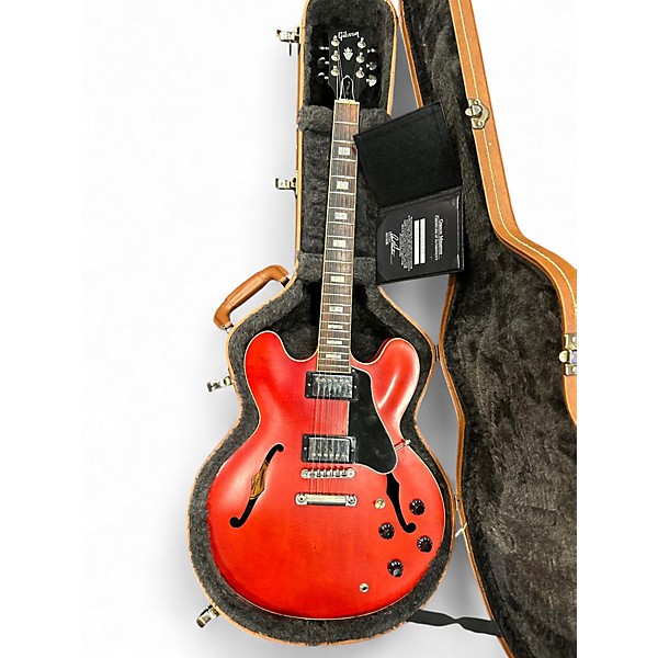 Used 2016 Gibson ES335 Memphis Satin Faded Cherry Hollow Body Electric Guitar