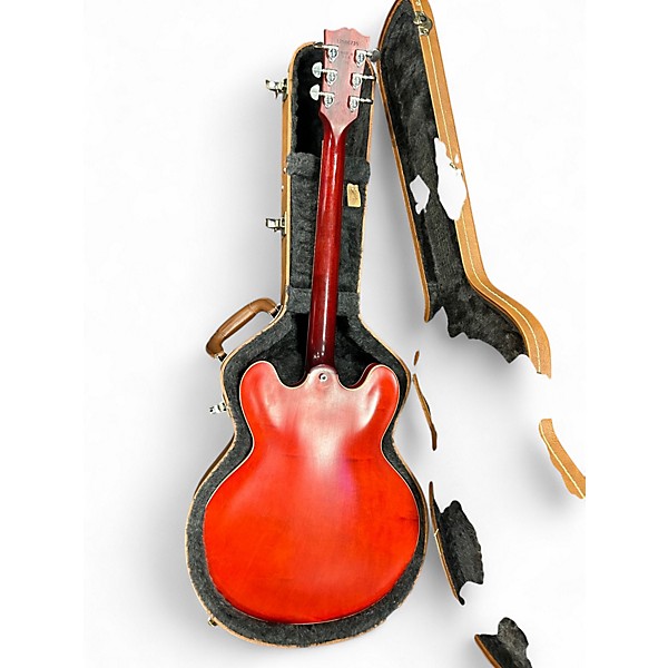 Used 2016 Gibson ES335 Memphis Satin Faded Cherry Hollow Body Electric Guitar