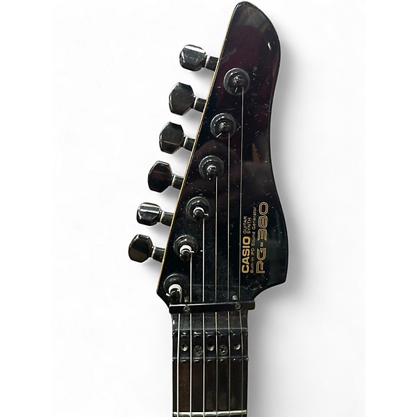 Used Casio PG-380 Black Solid Body Electric Guitar