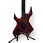 Used B.C. Rich Stranger Things "Eddie's" Inspired NJ Series Warlock Red Crackle Solid Body Electric Guitar