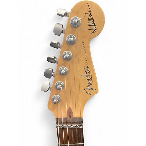 Used Fender Artist Series Jeff Beck Stratocaster Olympic White Solid Body Electric Guitar